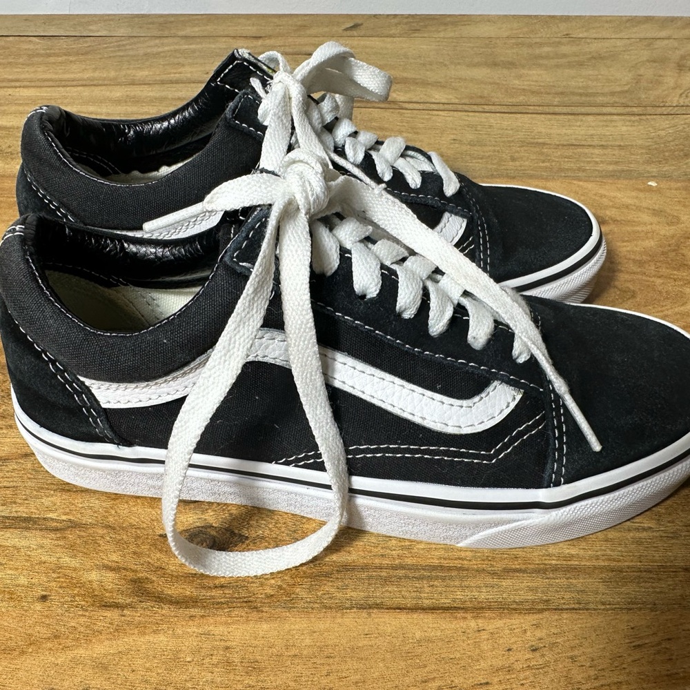 Vans Black and White Sneakers Size
